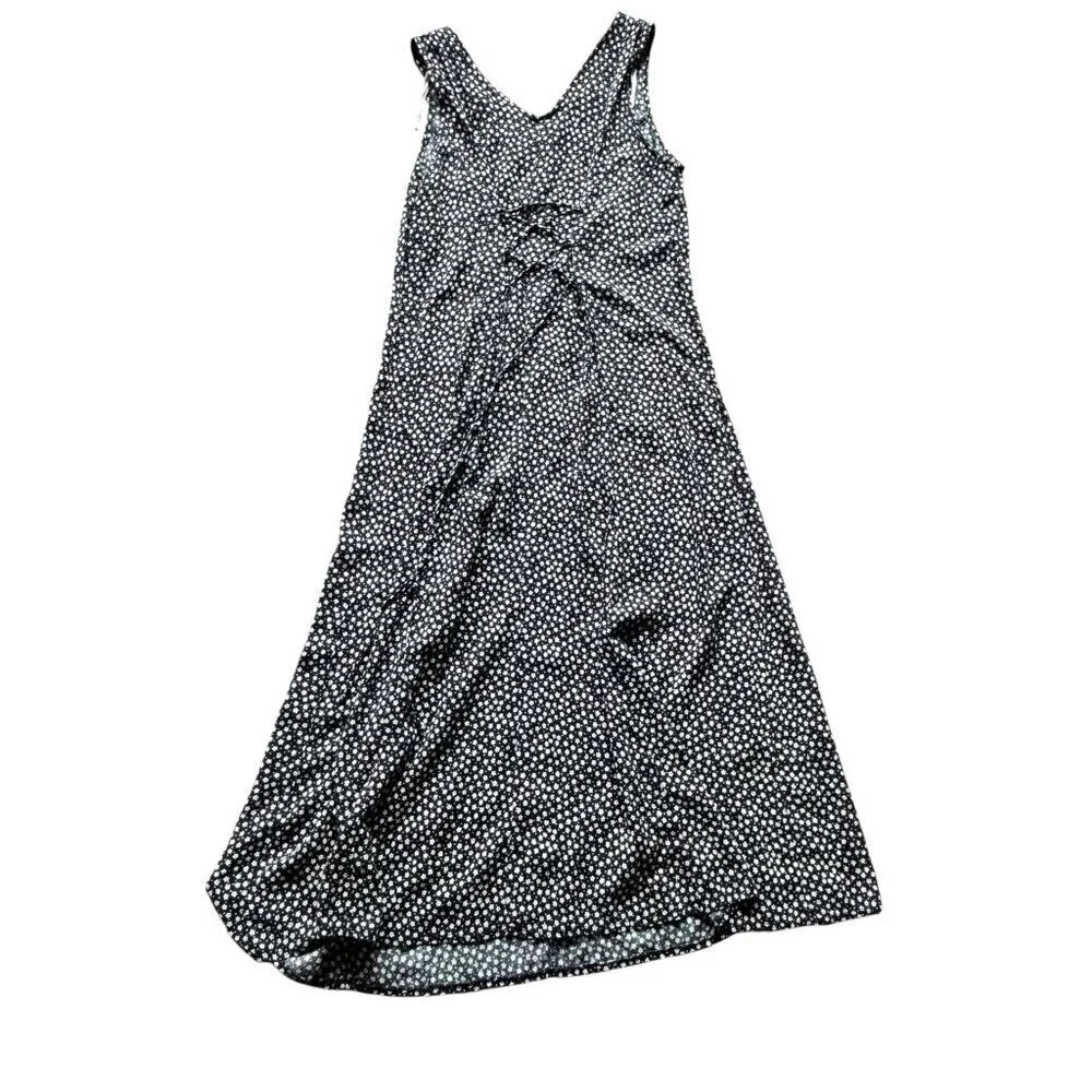 Kathie Lee Women's Navy & White Long Sleeveless Dress